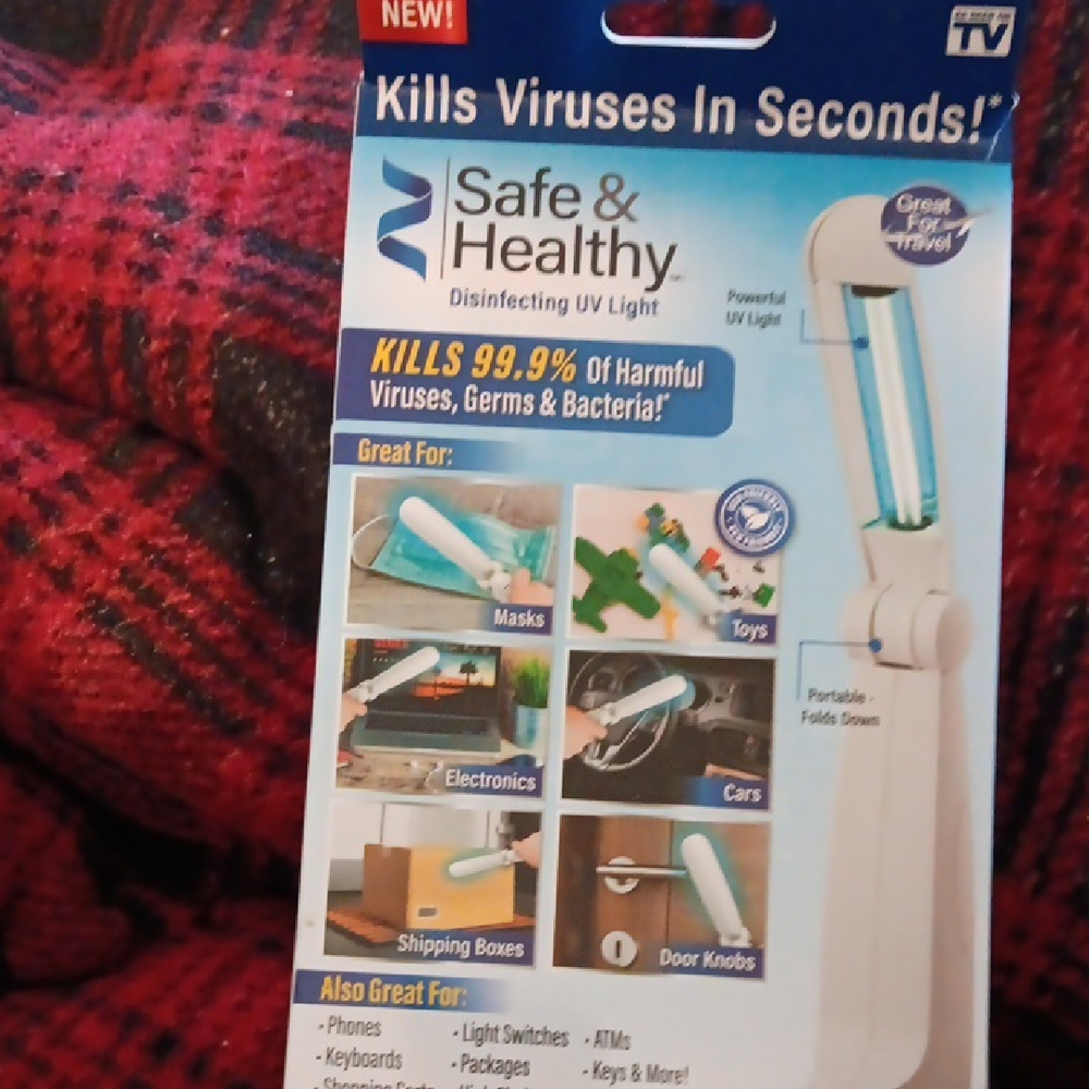 Safe And Healthy Disinfecting UV Light. Kills Viruses, Germs And Bacteria.